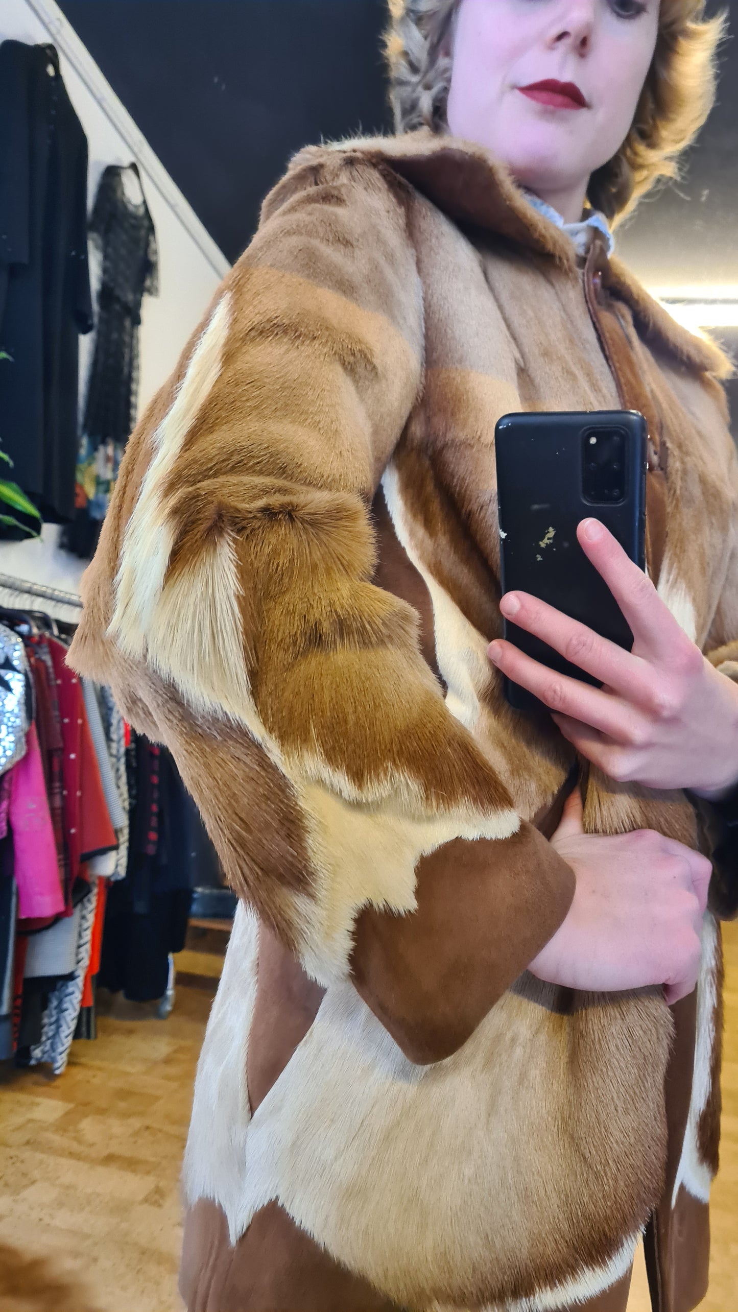 Impala fur coat 1970s M