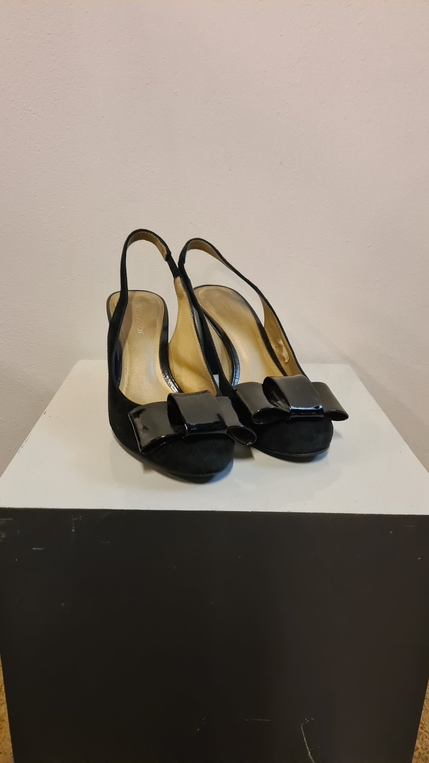 Pumps zwart jaren 40 style maat 37