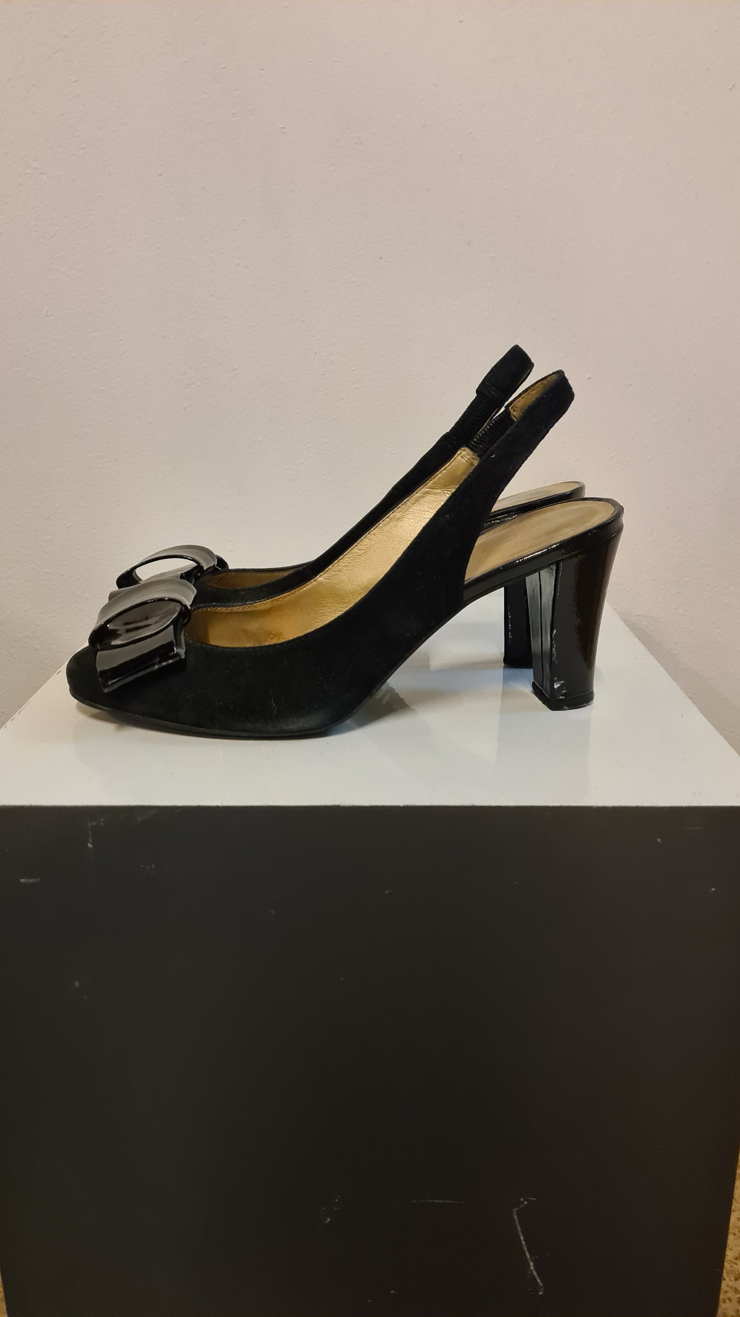 Pumps zwart jaren 40 style maat 37