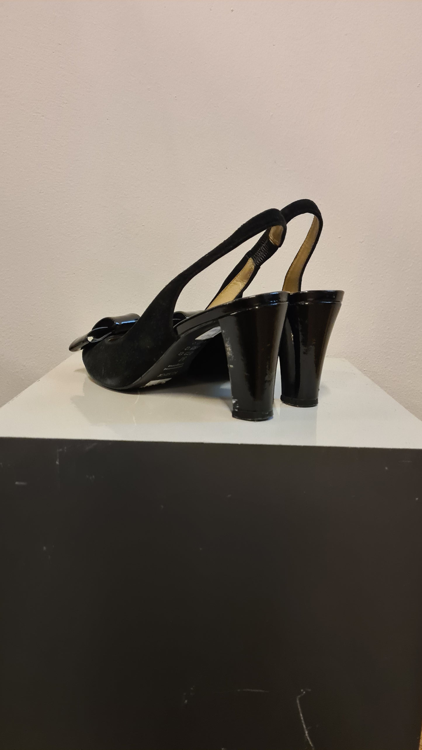 Pumps zwart jaren 40 style maat 37