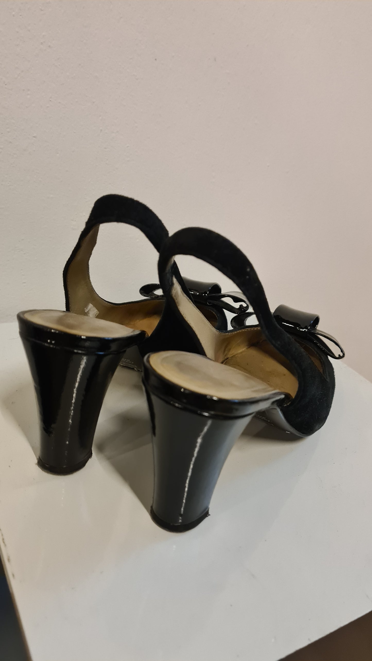 Pumps zwart jaren 40 style maat 37