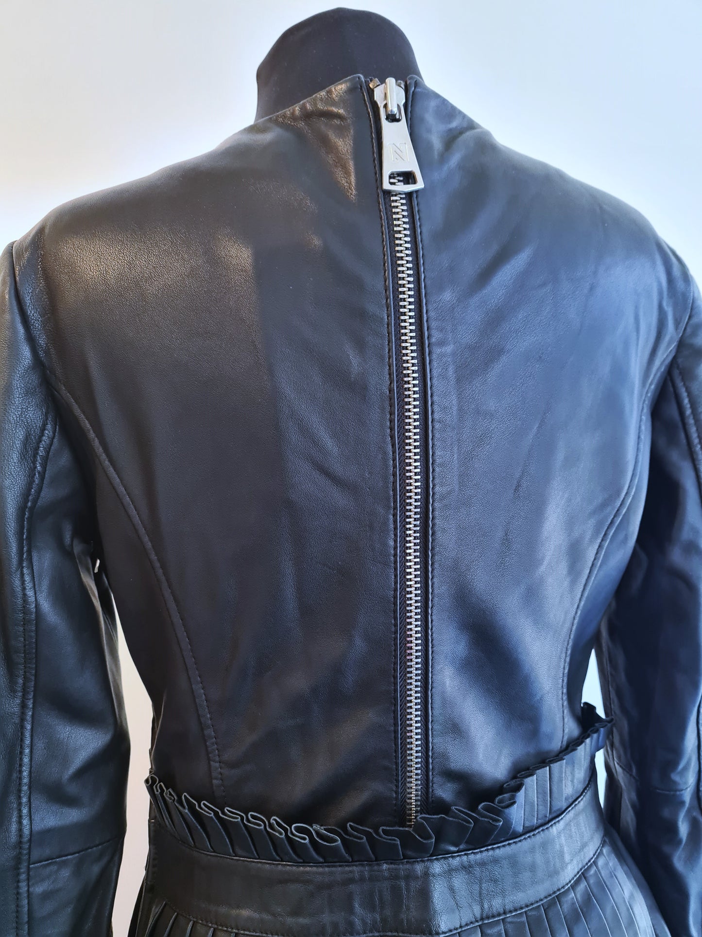 Maxi dress lambskin | S