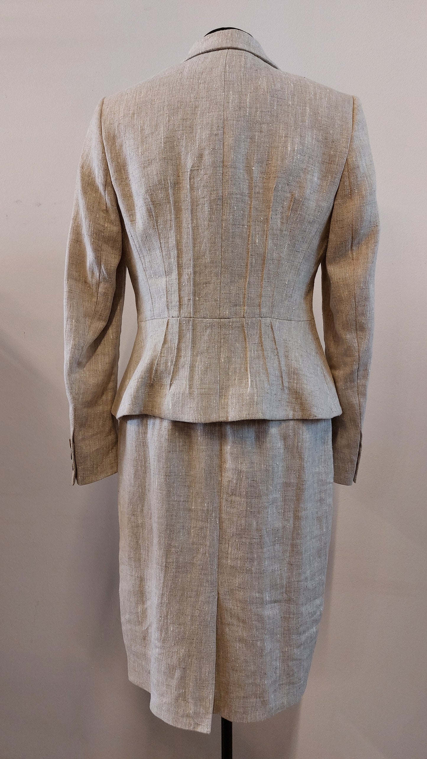 Hobbs London Linnen deux piece | Jurk en colbert 36