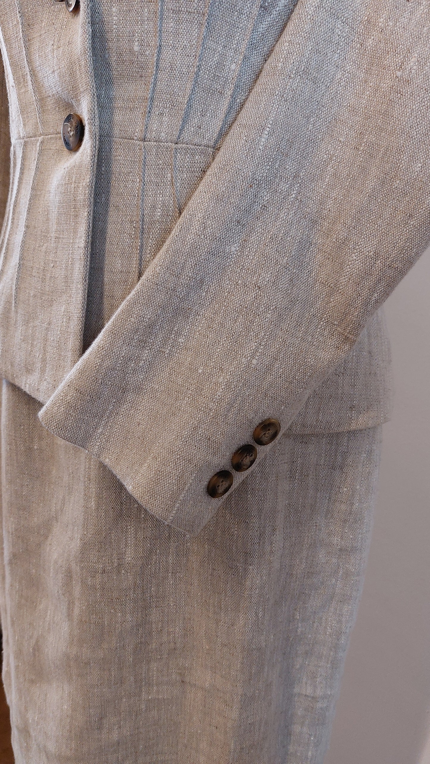 Hobbs London Linnen deux piece | Jurk en colbert 36