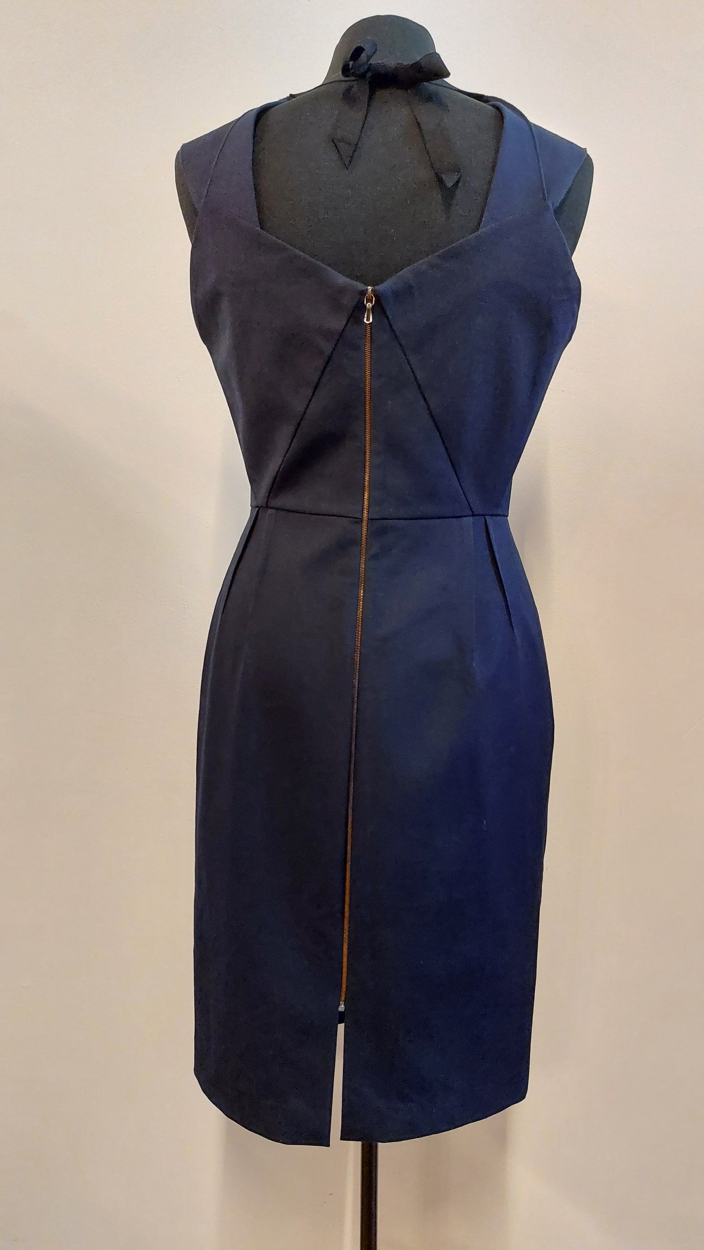 Roland Mouret Marine katoenen jurk | L