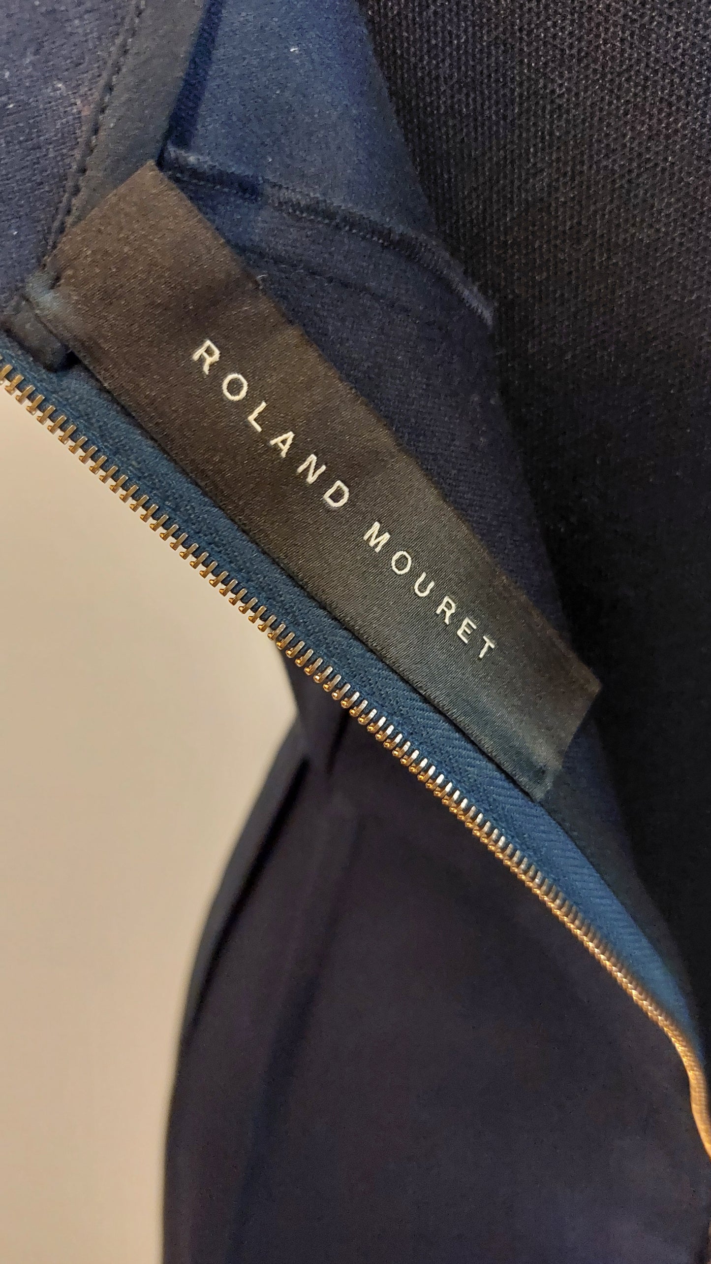 Roland Mouret Marine katoenen jurk | L