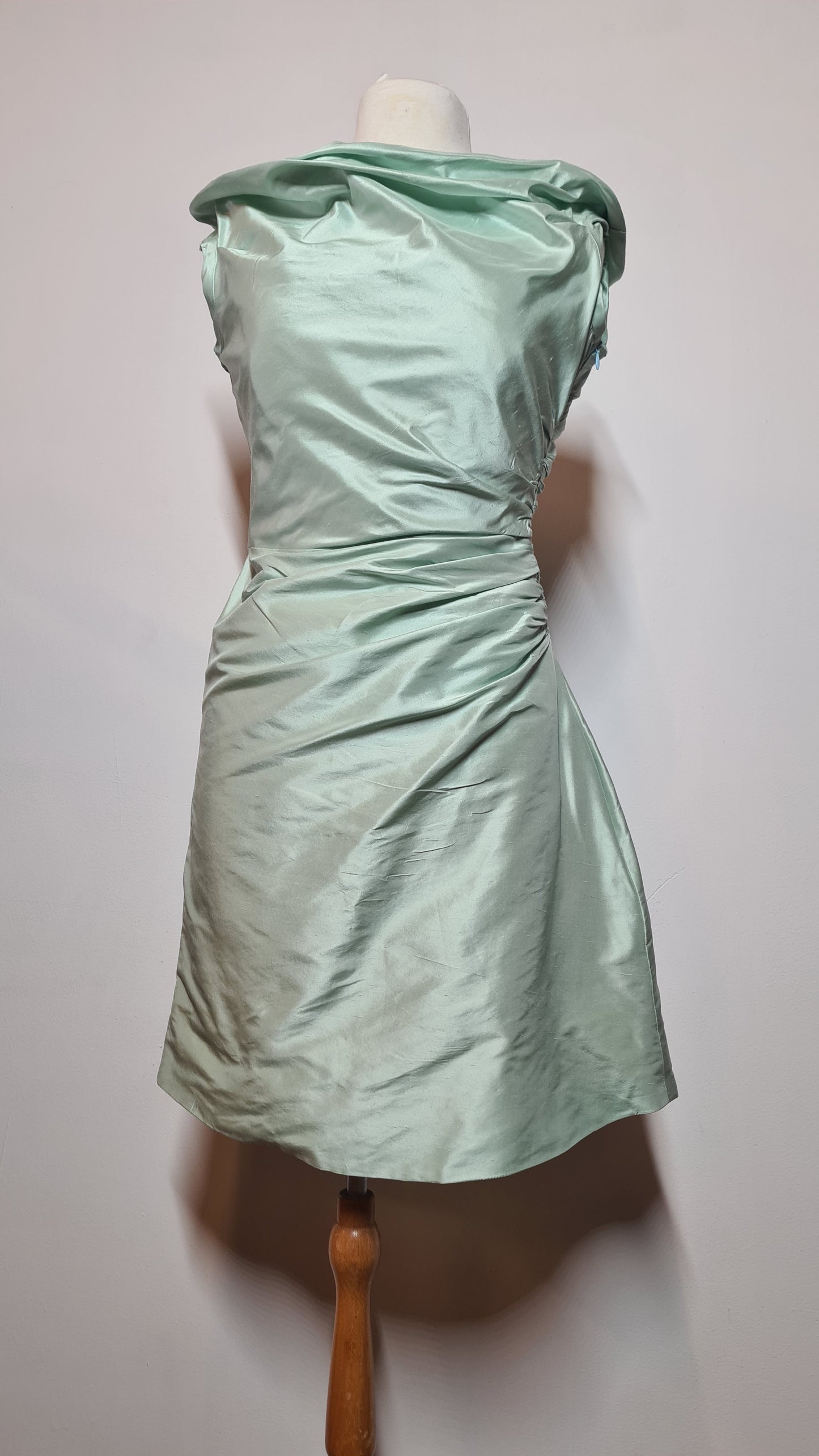 Jurk mintgroen | Rotterdams Couture | Zijde | S