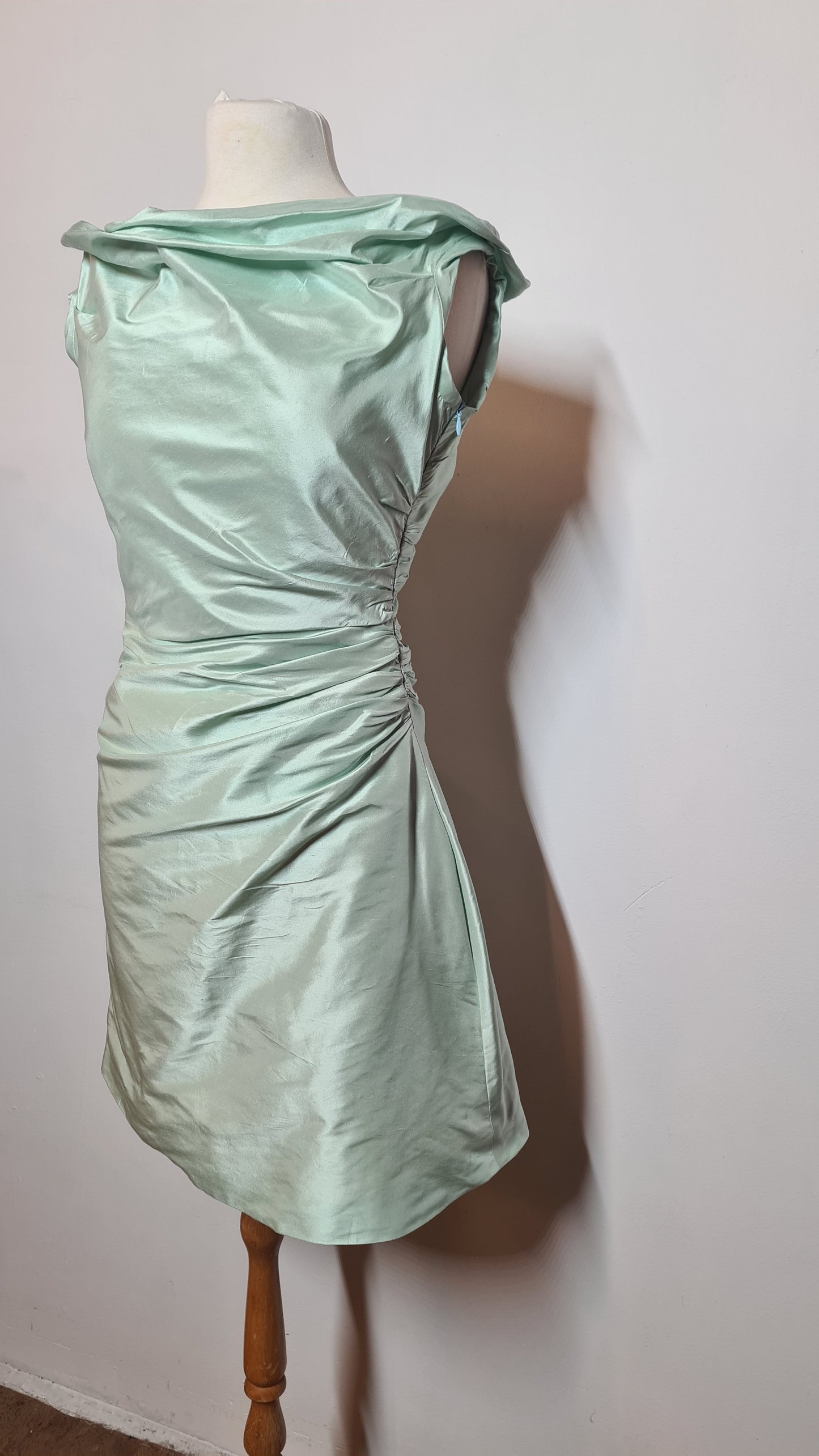 Jurk mintgroen | Rotterdams Couture | Zijde | S