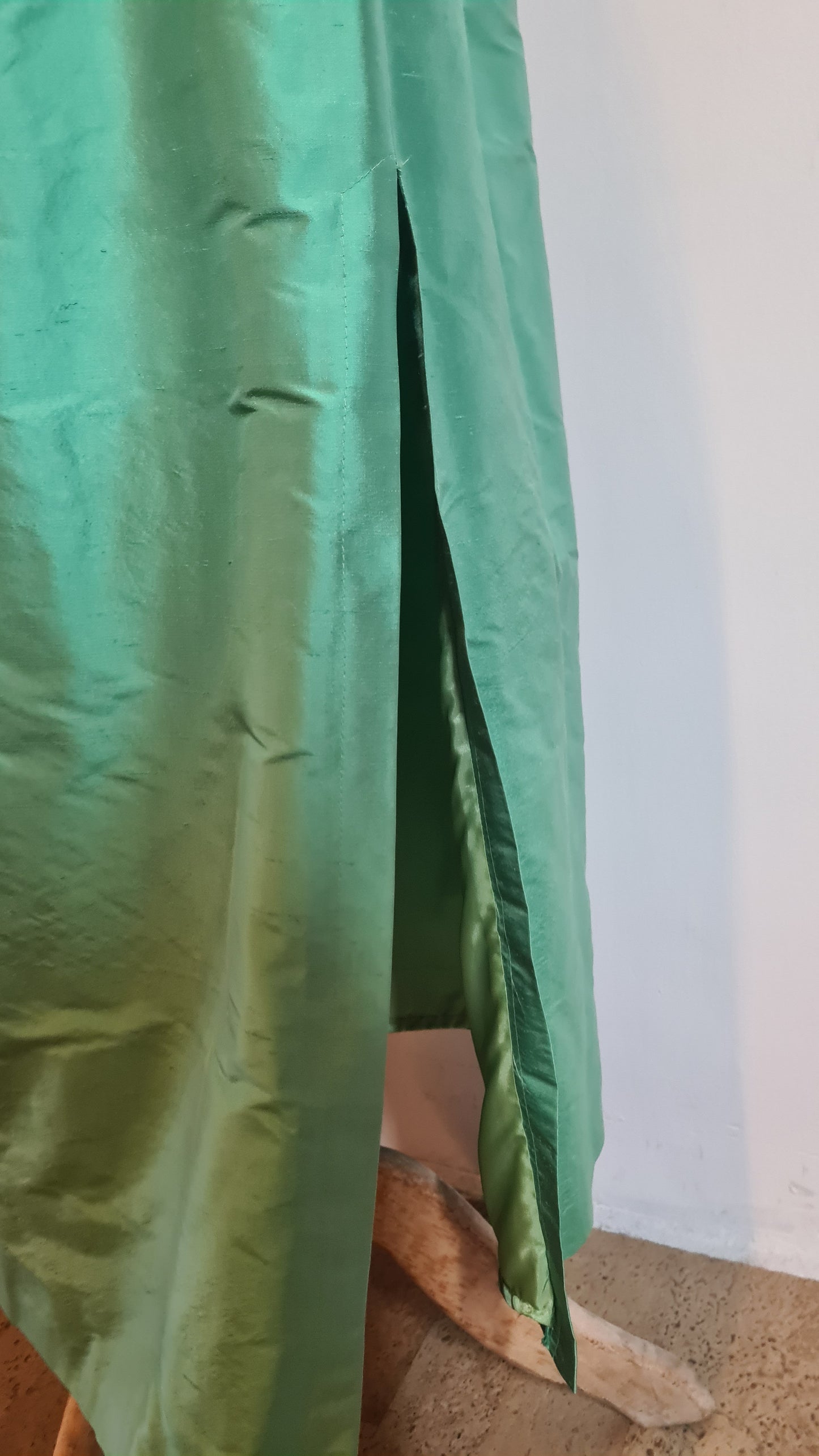 Maxirok mintgroen | Zijde | XL