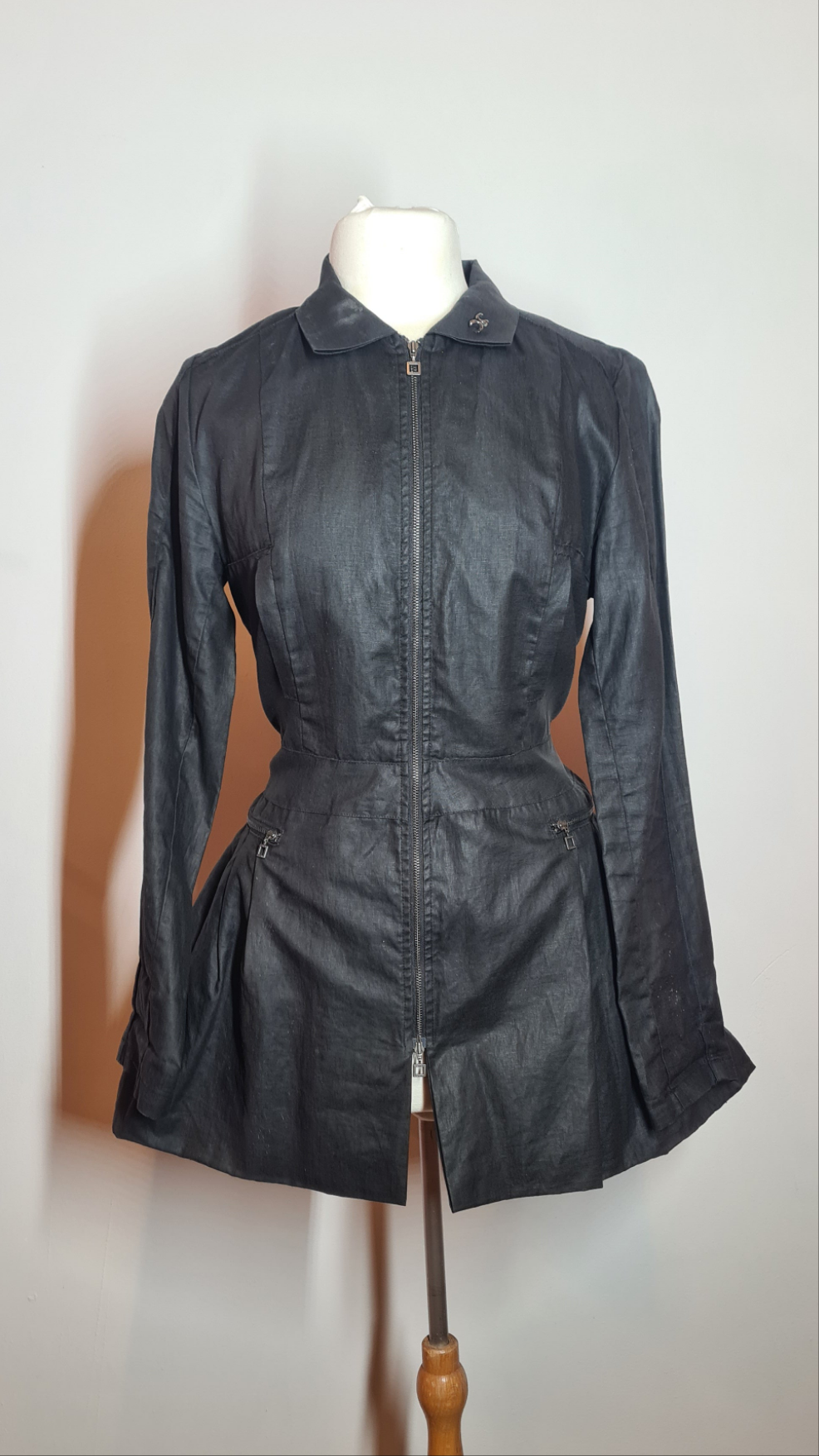 Jas zwart Sarah Pacini | linnen | M