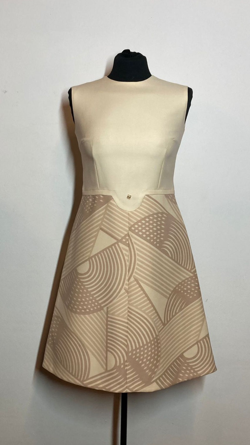 Originele jaren 60 midi jurk | wol | M