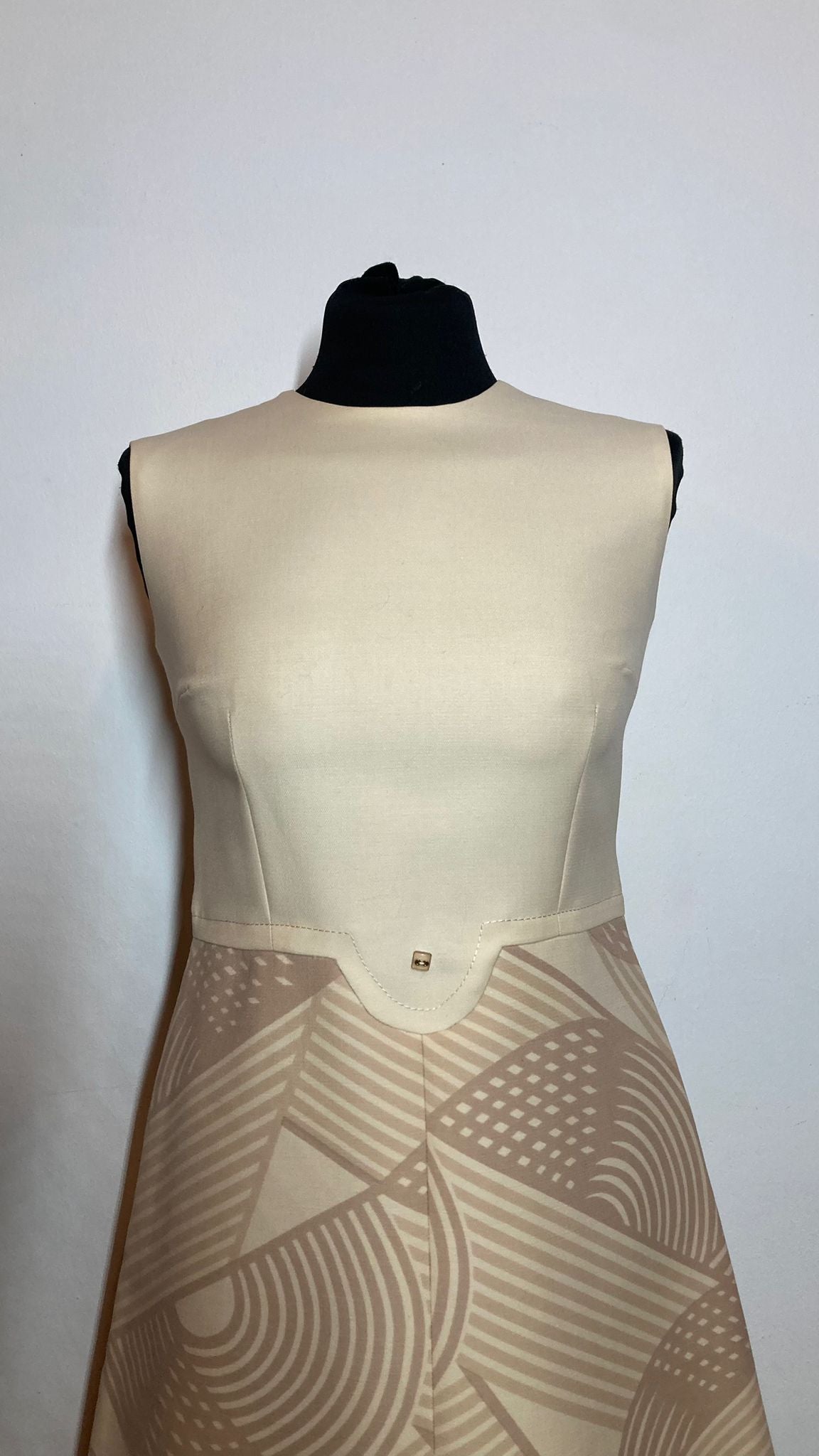 Originele jaren 60 midi jurk | wol | M