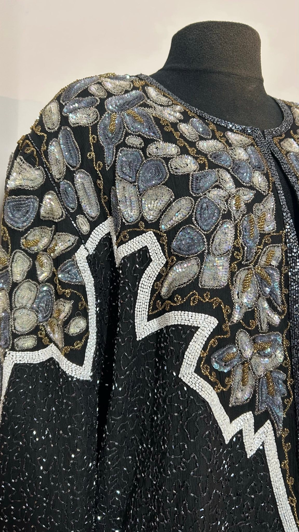 Jasje pailetten | Zijde | L / XL