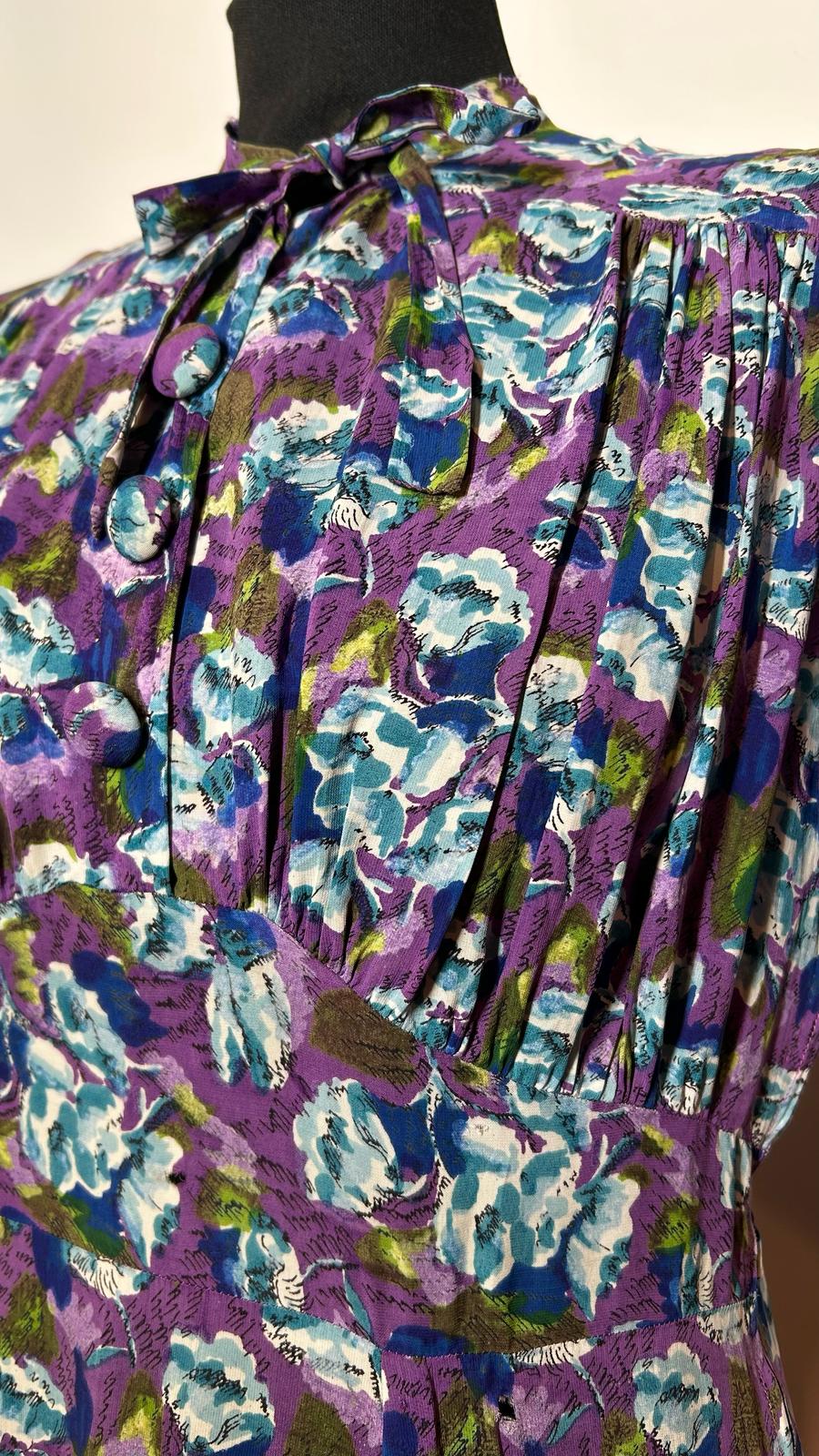 Jurk jaren 40 / 50 | Floral | M