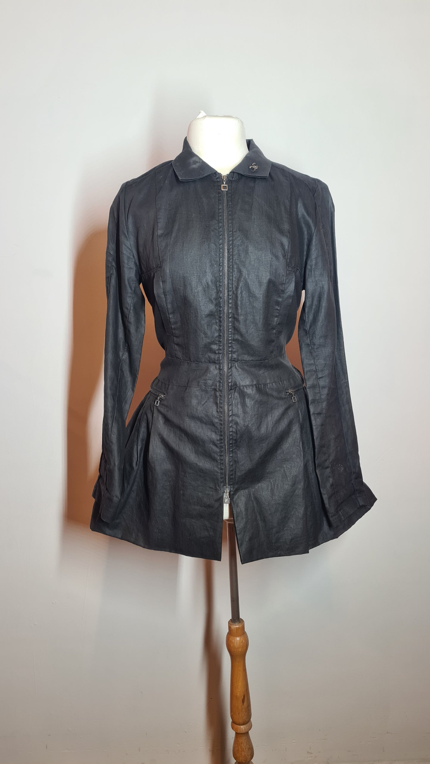 Jas zwart Sarah Pacini | linnen | M