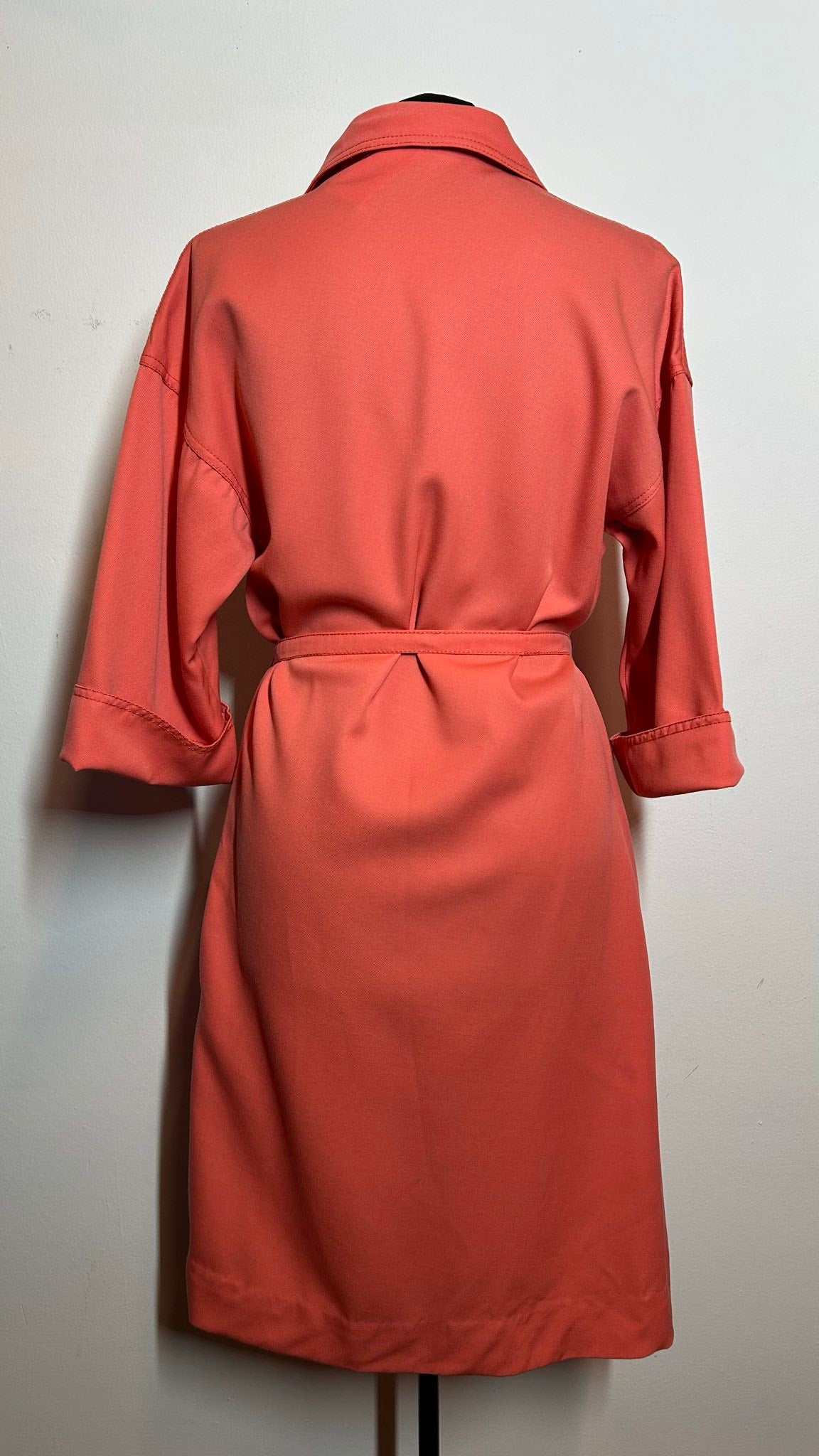 Jaren 70 jurk | koraalroze | L