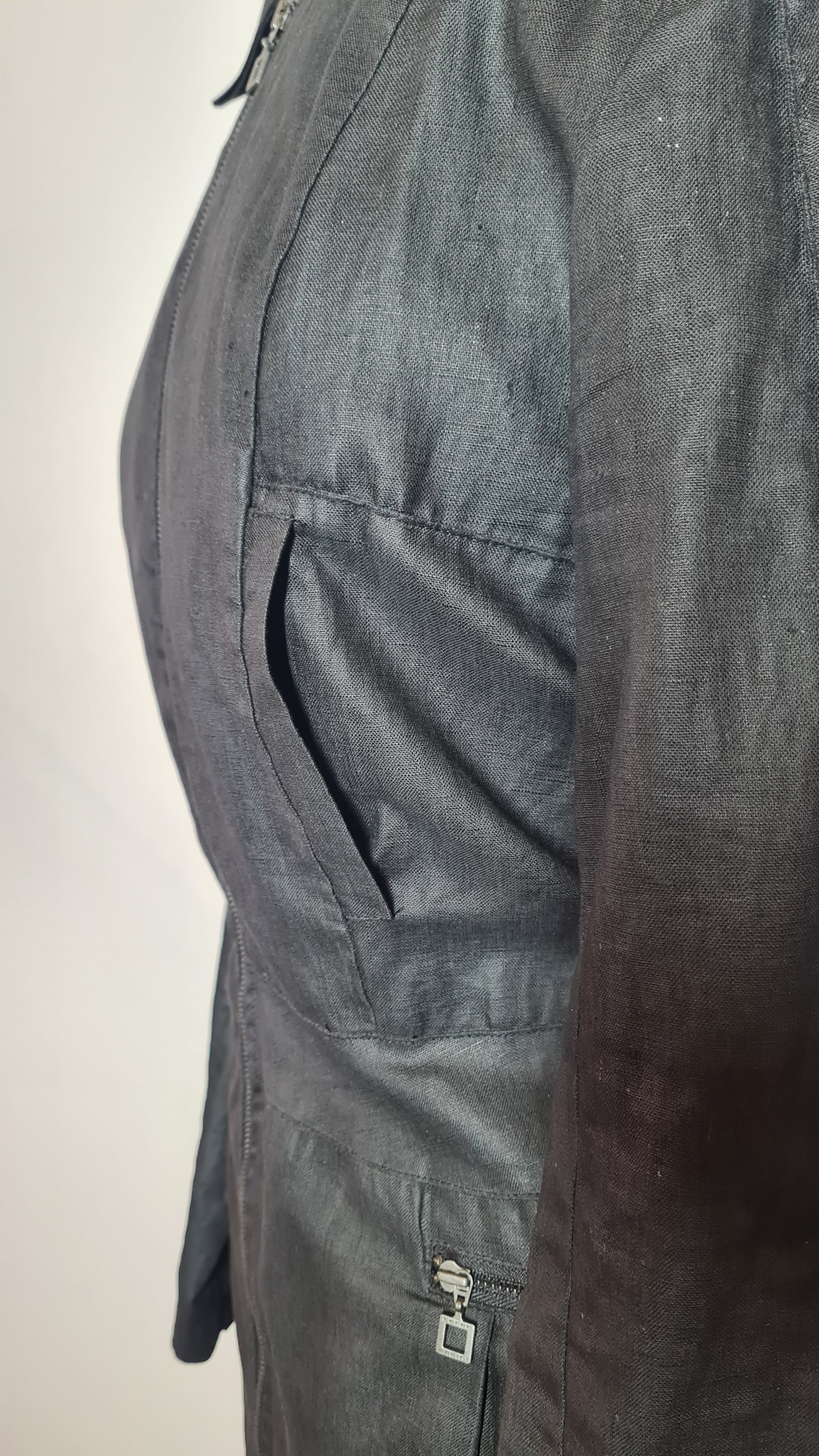 Jas zwart Sarah Pacini | linnen | M