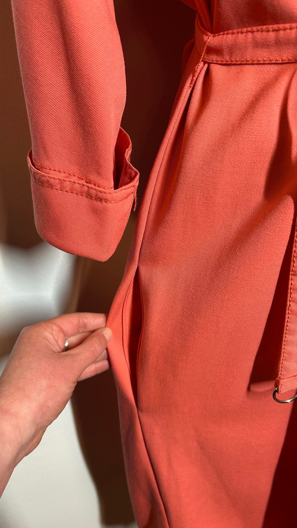 Jaren 70 jurk | koraalroze | L