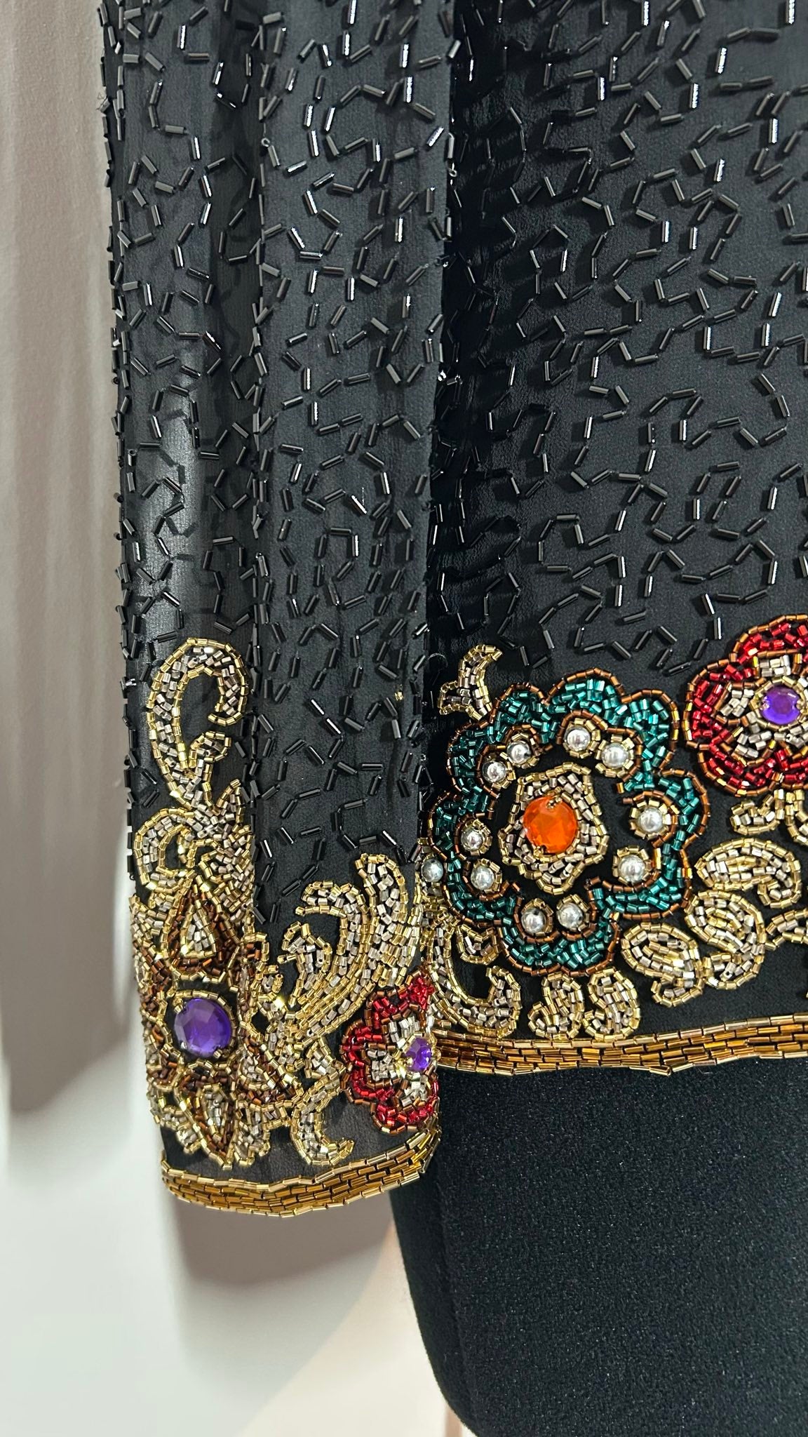 Jasje met pailletten | Zijde | M