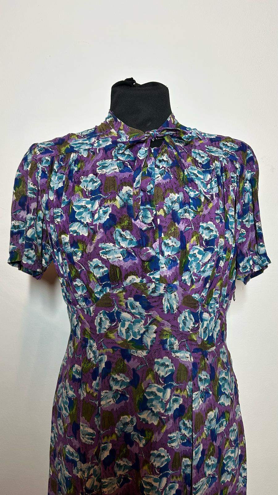 Jurk jaren 40 / 50 | Floral | M
