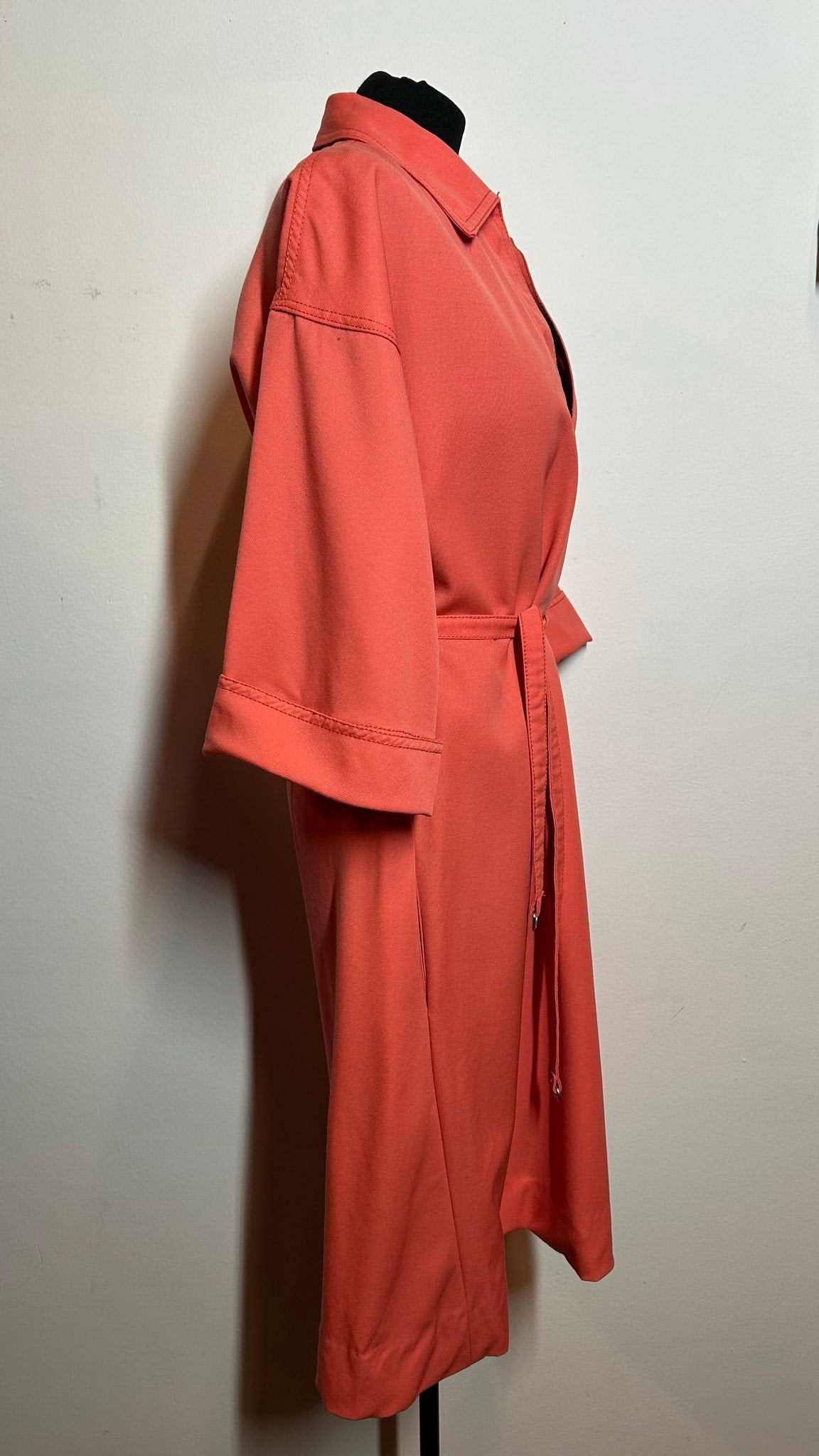 Jaren 70 jurk | koraalroze | L