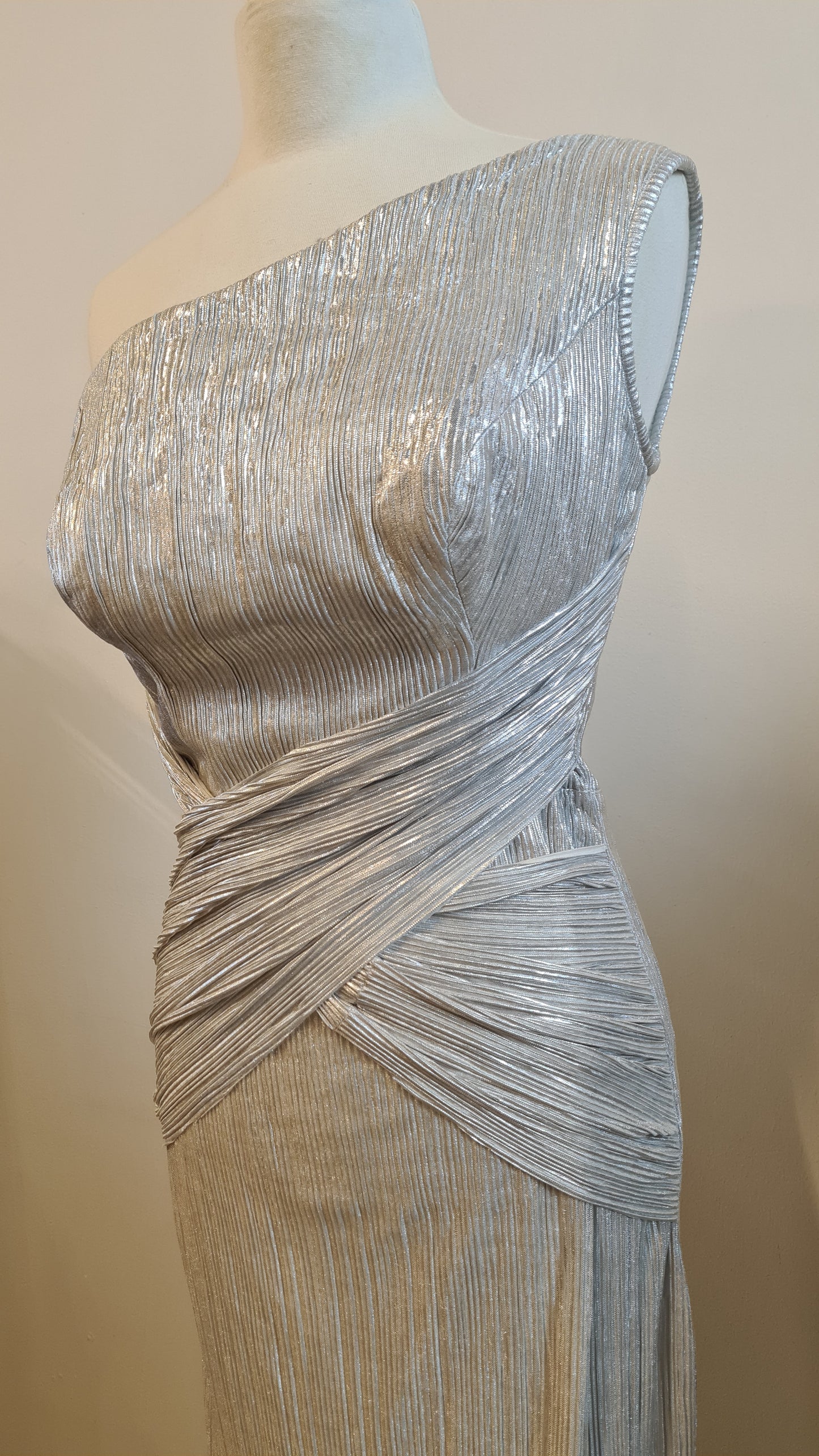 Galajurk zilver plisse | S / M