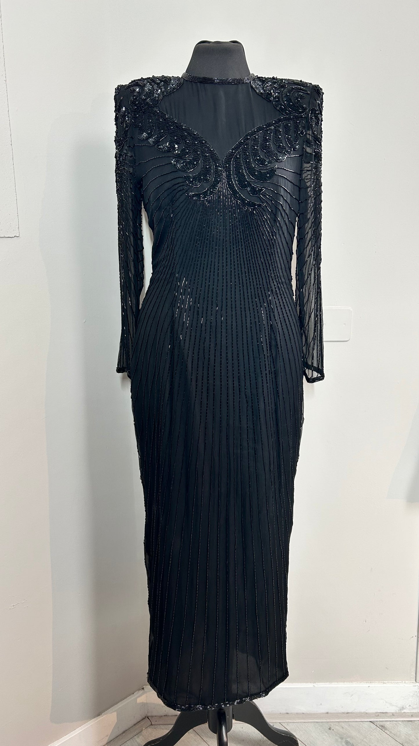 Evening dress | zijde | mt.36