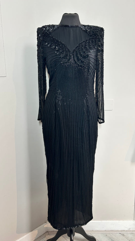 Evening dress | zijde | mt.36