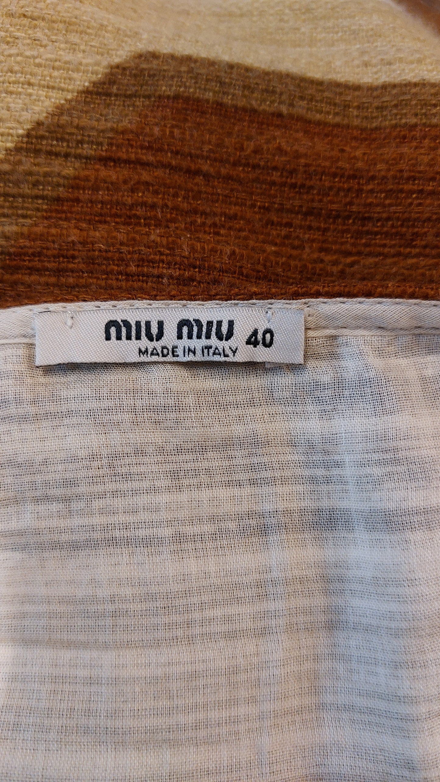 Miu Miu mini rok | Katoen en Linnen | Maat 40