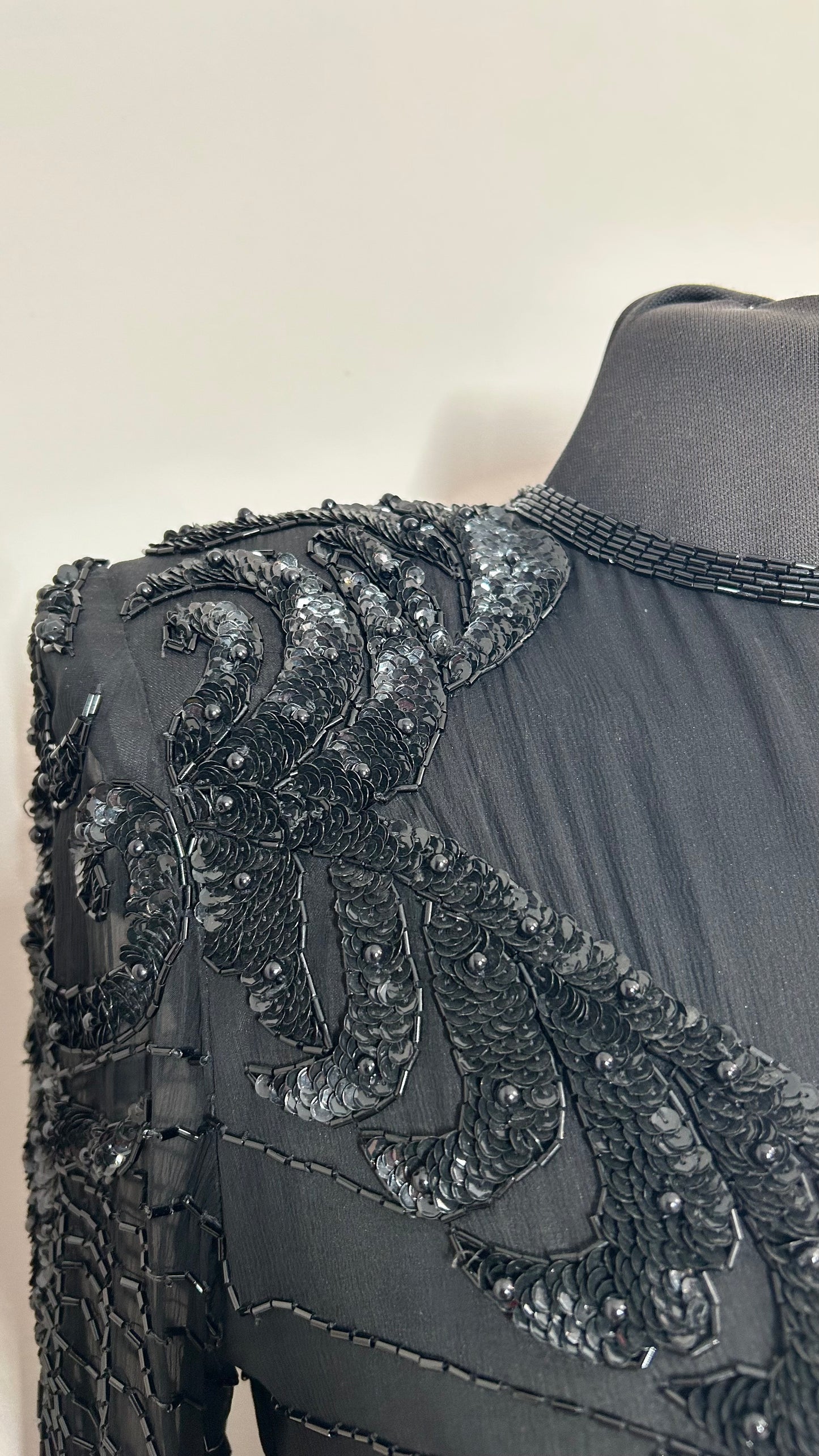 Evening dress | zijde | mt.36