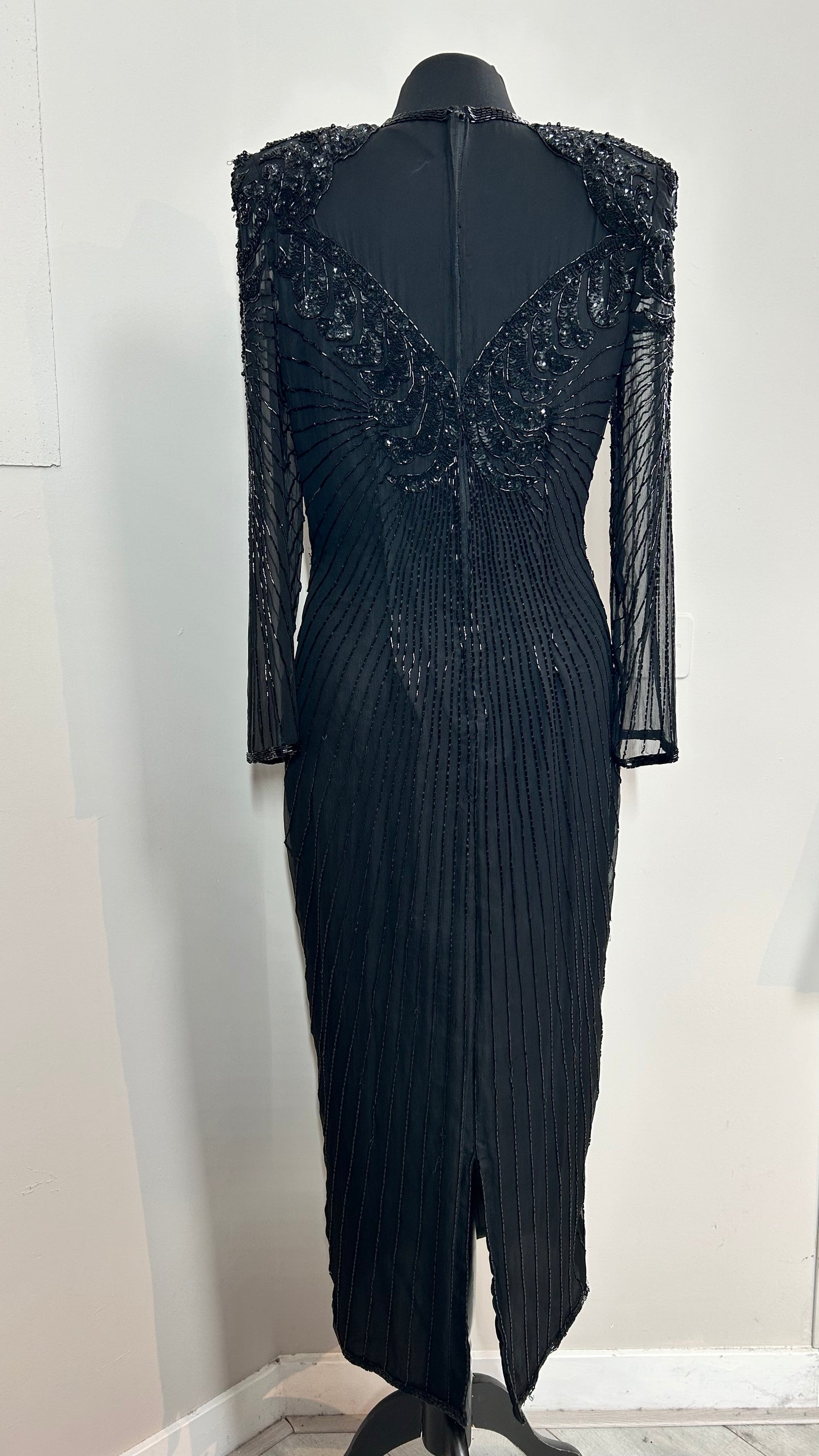 Evening dress | zijde | mt.36