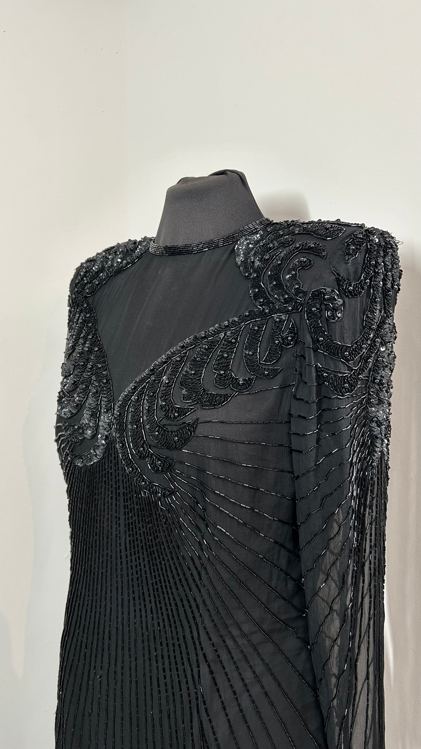Evening dress | zijde | mt.36