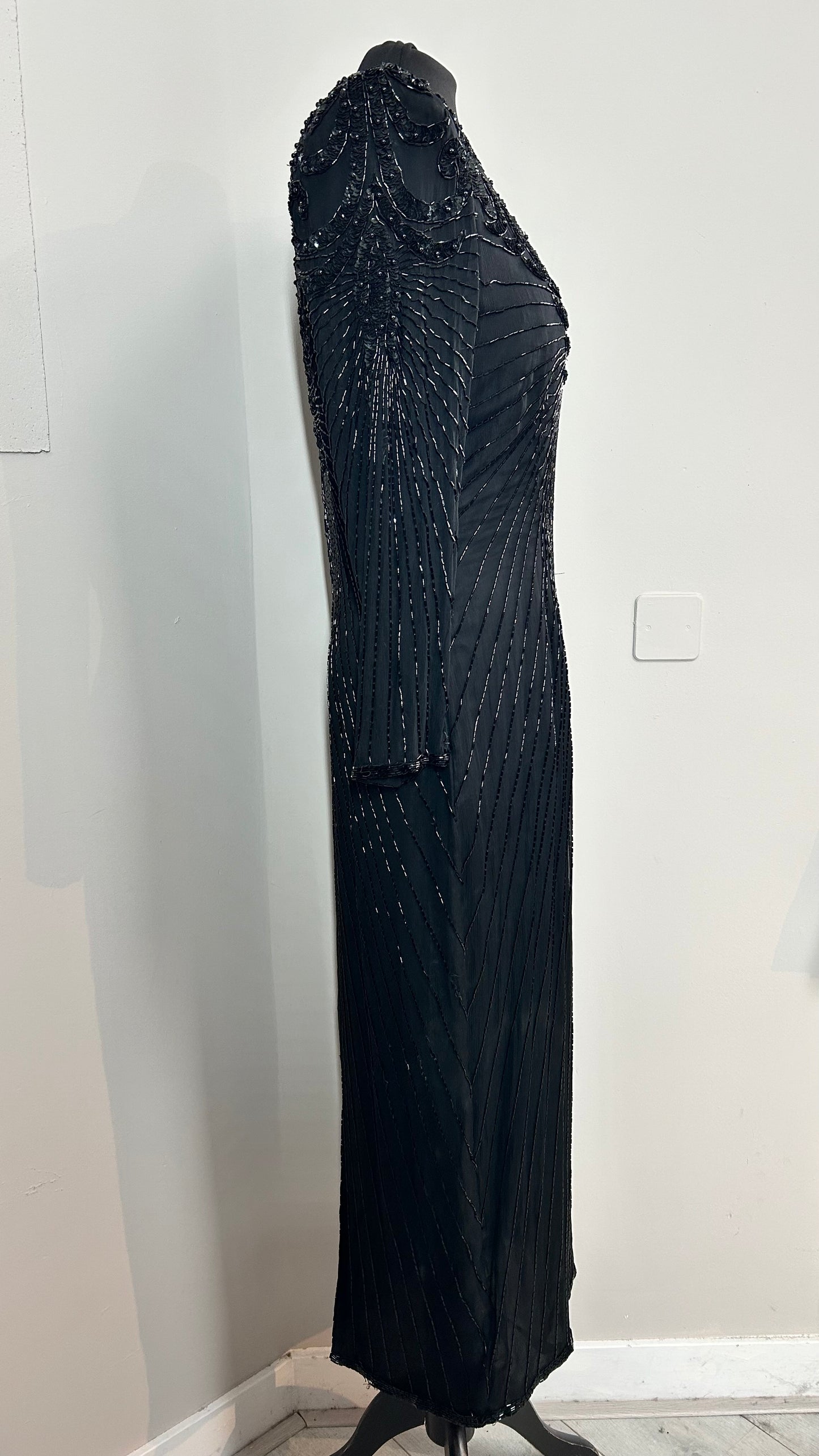 Evening dress | zijde | mt.36
