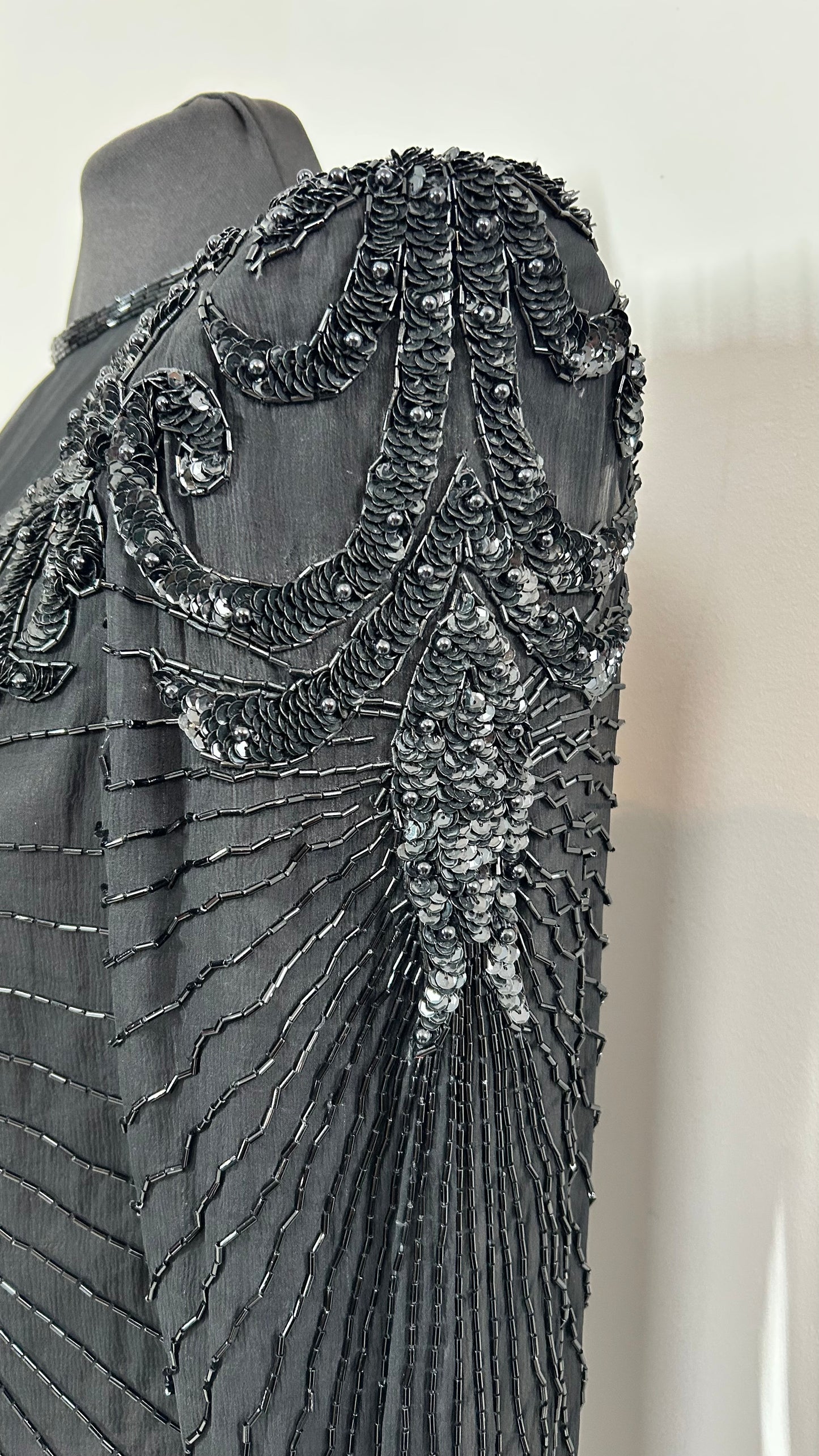Evening dress | zijde | mt.36