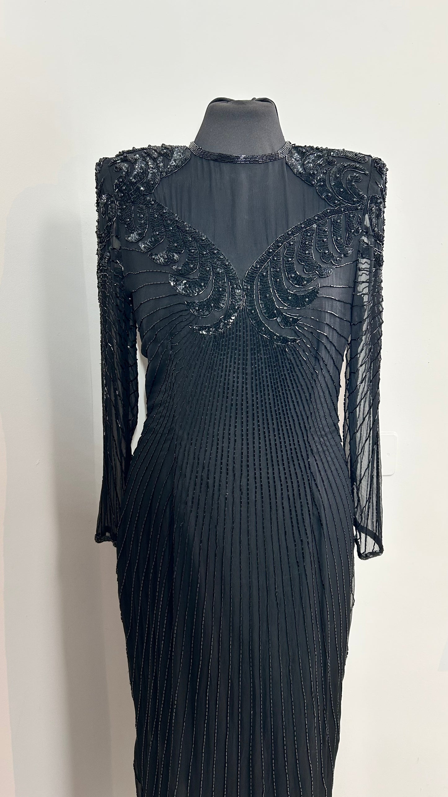 Evening dress | zijde | mt.36
