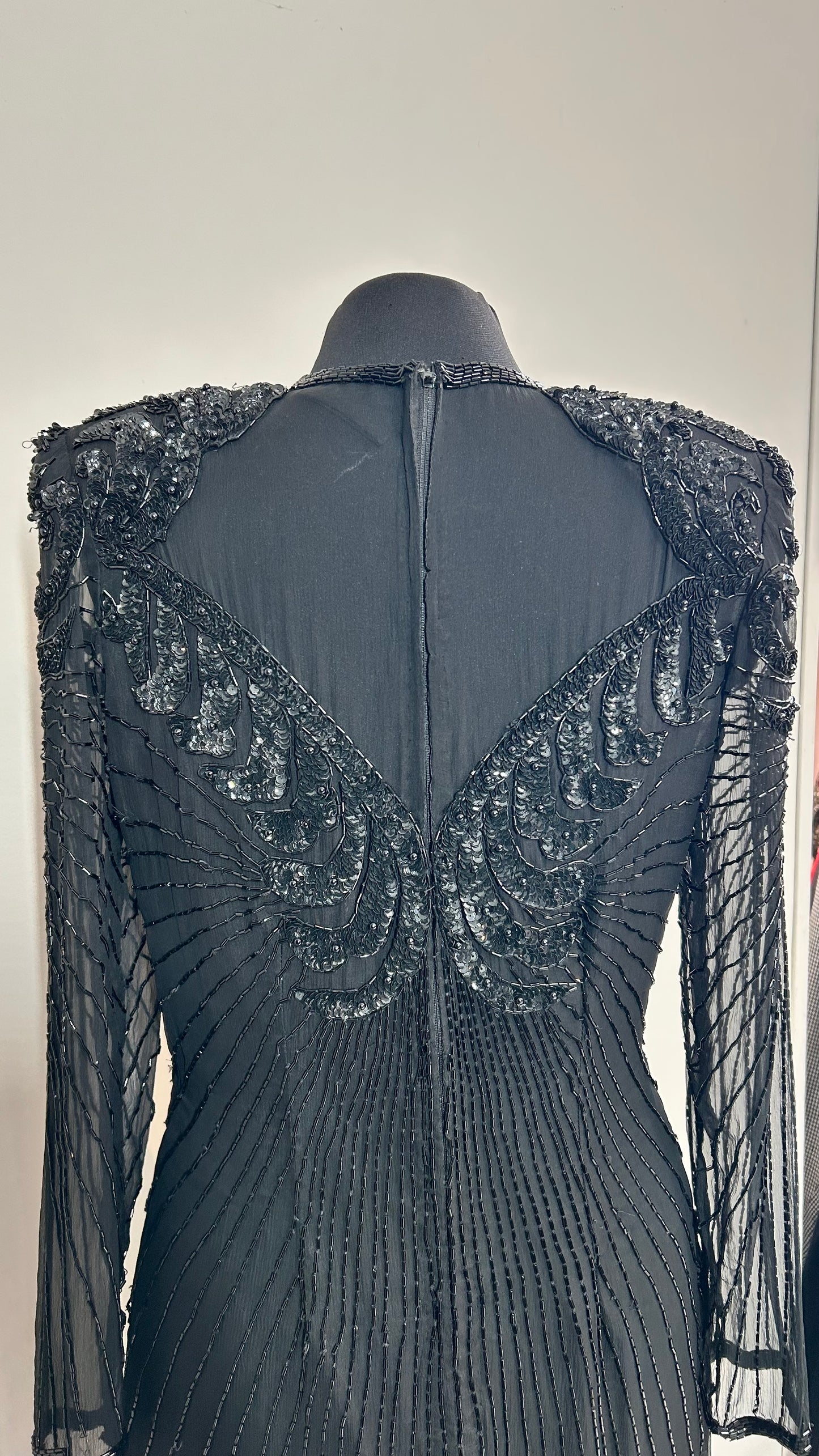 Evening dress | zijde | mt.36