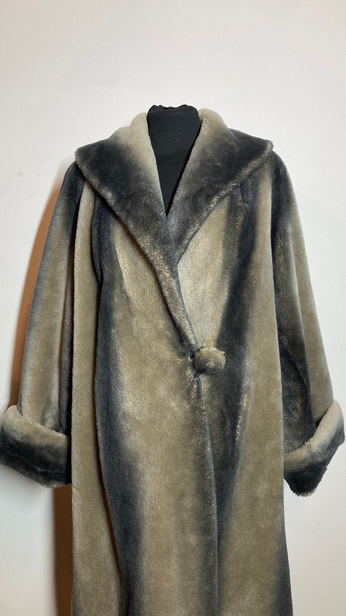 Jaren 60 fake fur mantel | M/L