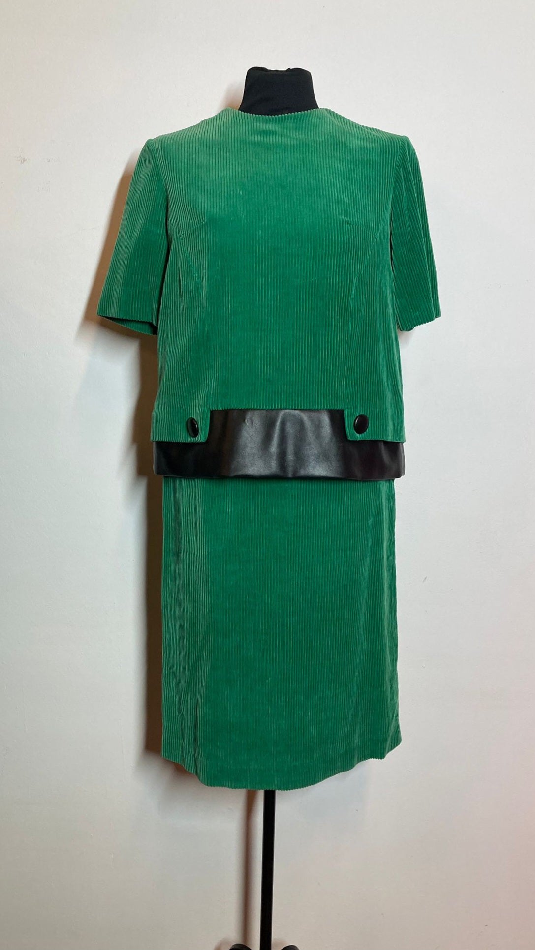 Groene set blouse en rok | Original 60's | S