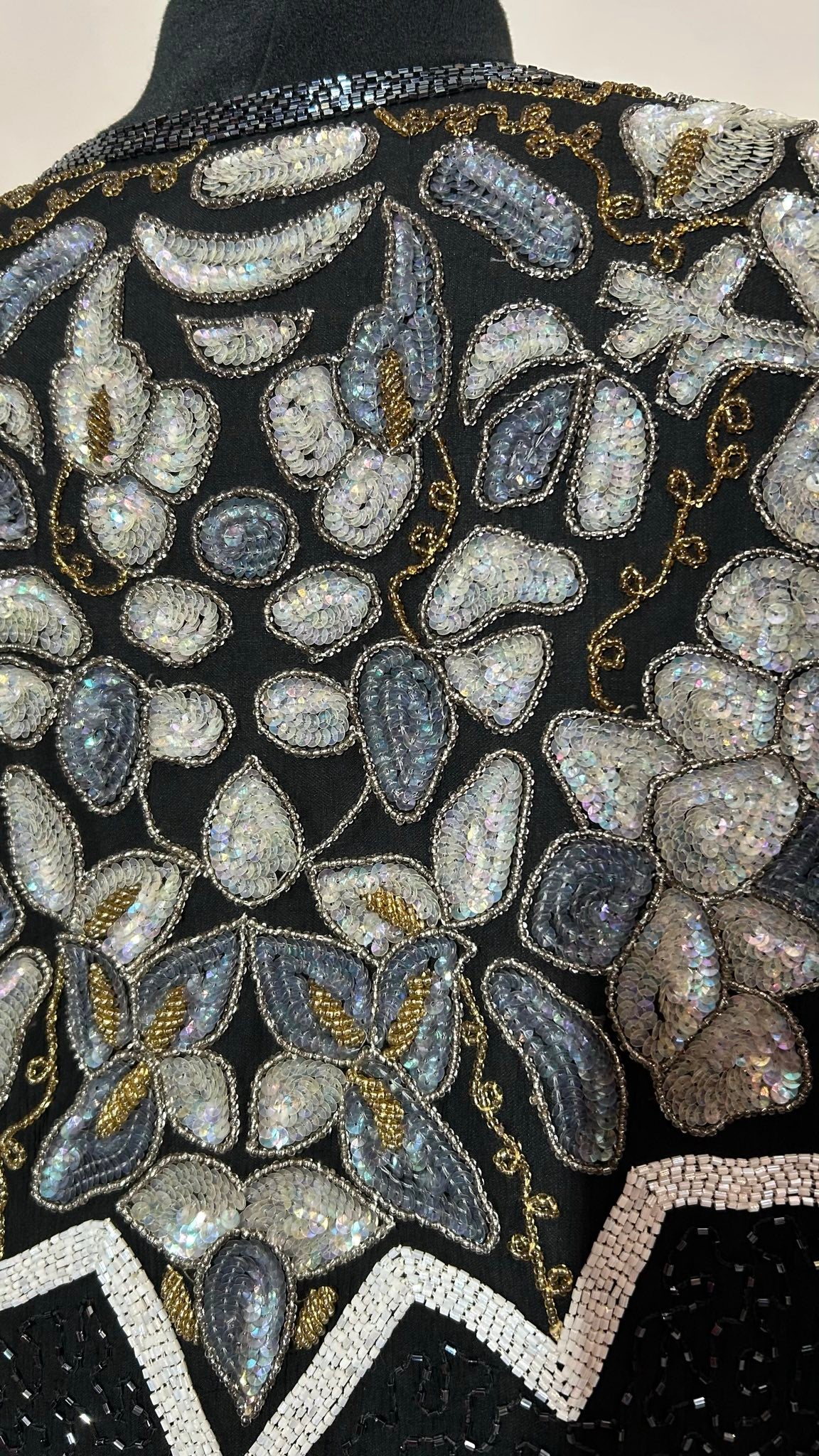 Jasje pailetten | Zijde | L / XL