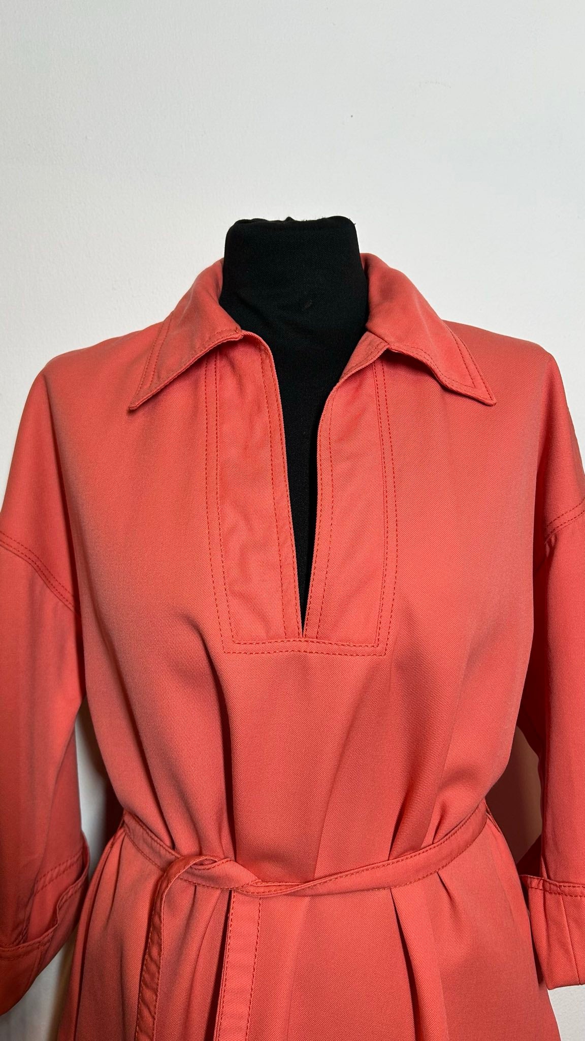 Jaren 70 jurk | koraalroze | L